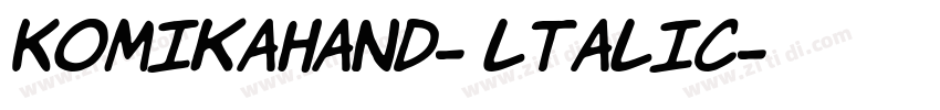 KomikaHand- ltalic字体转换